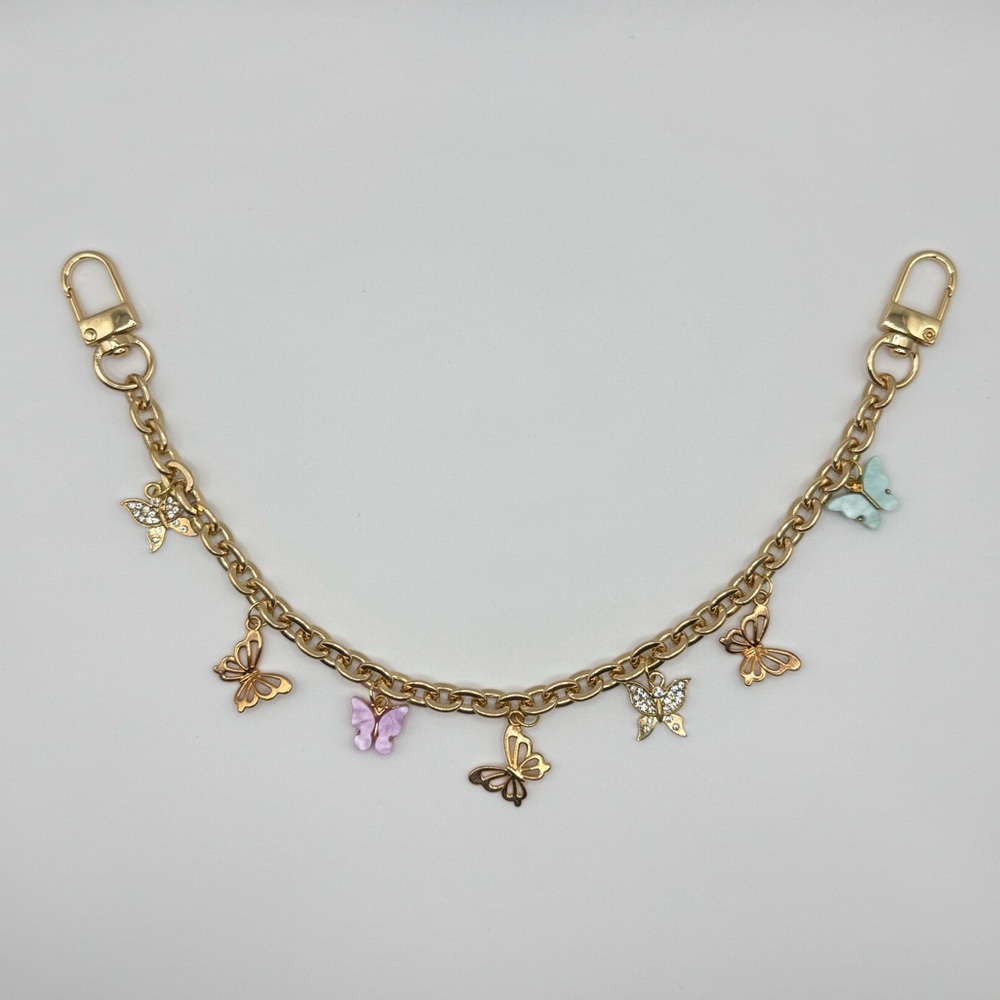 Multicolor Butterflies Bag Charm Accessories
